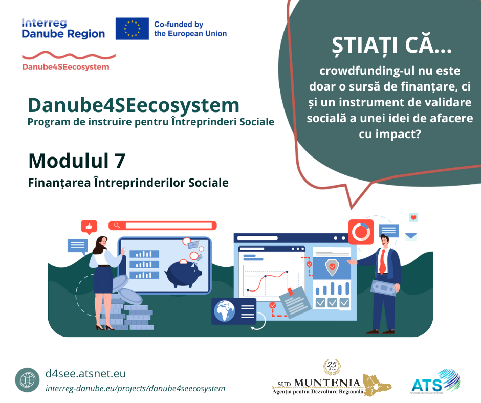 Programul de instruire Danube4SEecosystem - Modulul 7 pentru Întreprinderi Sociale