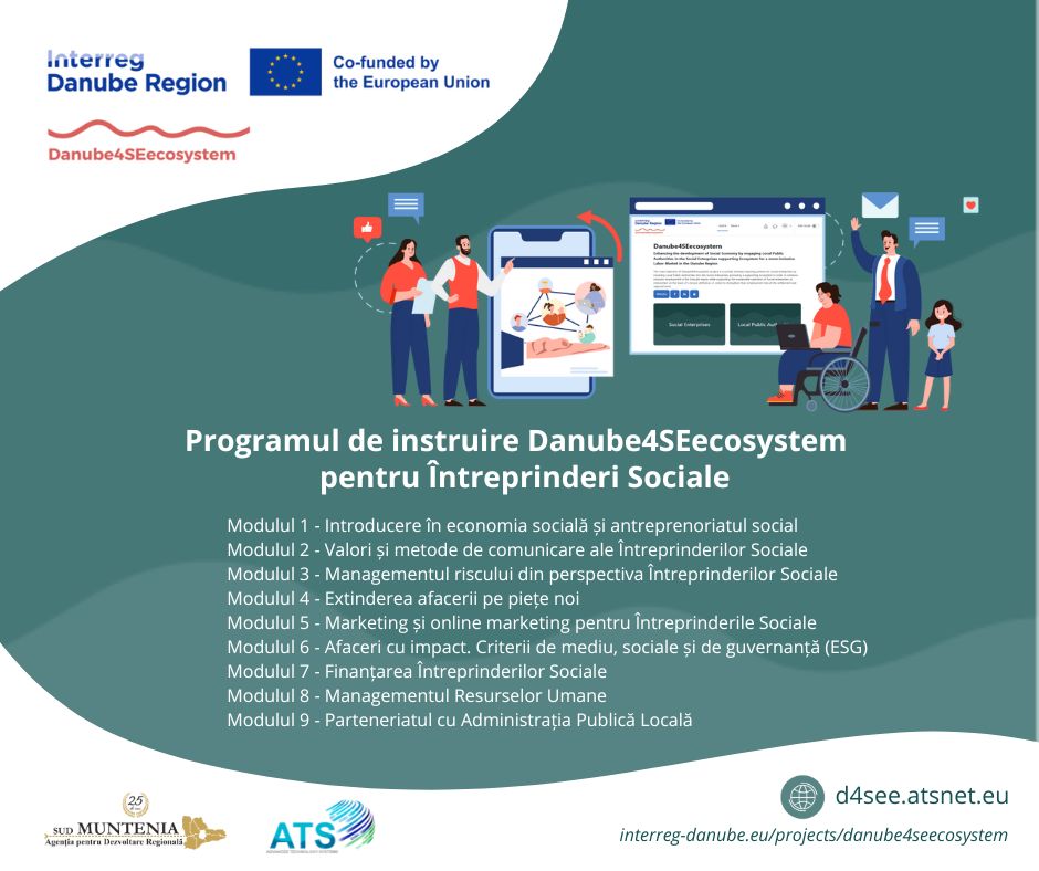 Programul de instruire Danube4SEecosystem pentru Întreprinderi Sociale