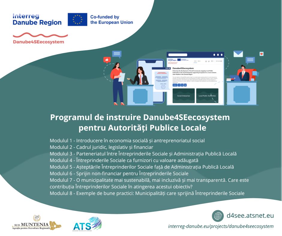 Programul de instruire Danube4SEecosystem pentru Autorități Publice Locale