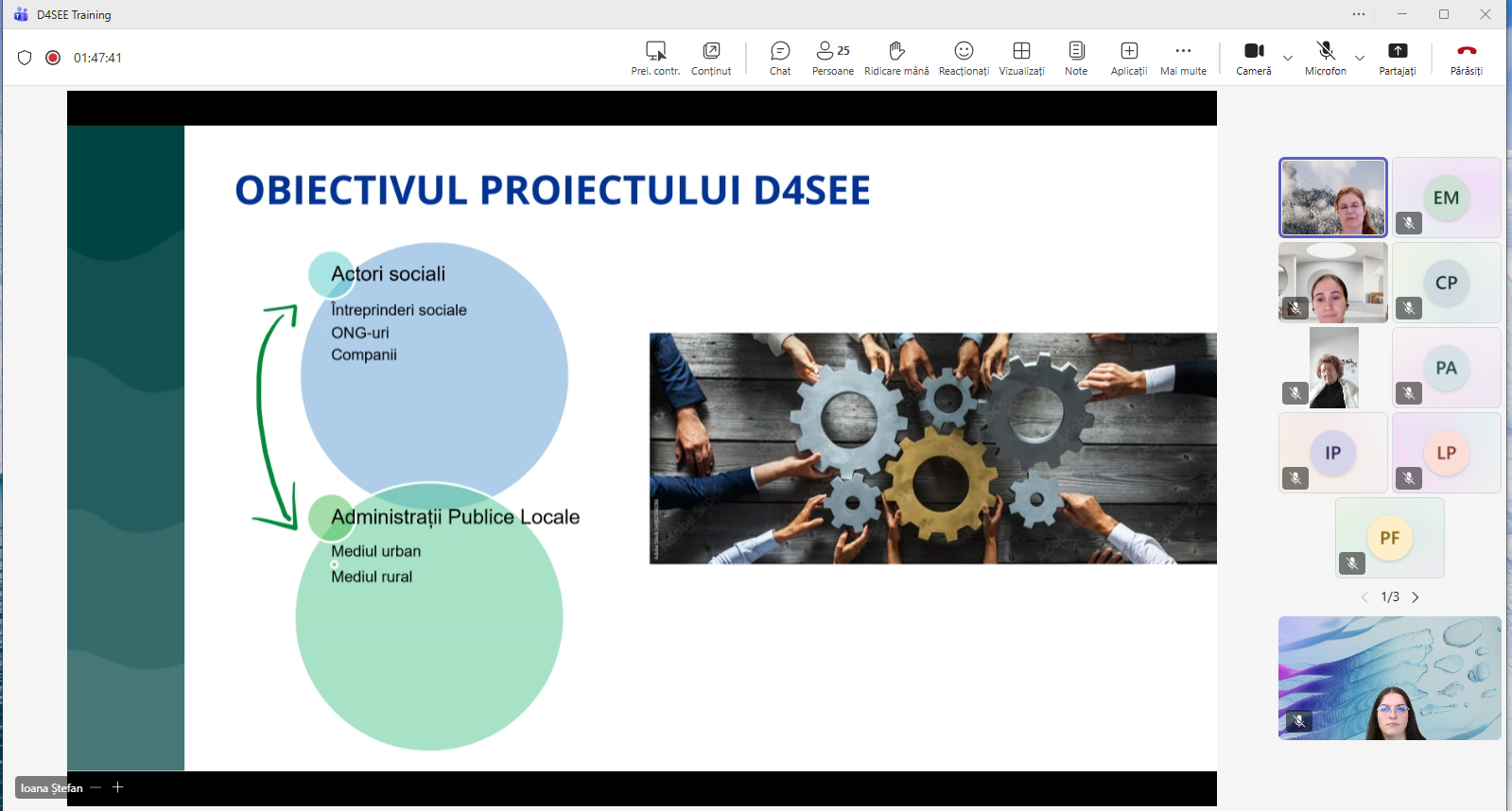 Programului de instruire D4SEE pentru Autorități Publice Locale