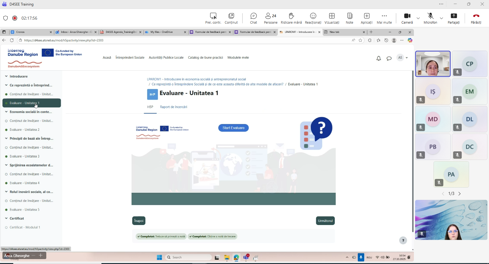 Programului de instruire D4SEE pentru Autorități Publice Locale