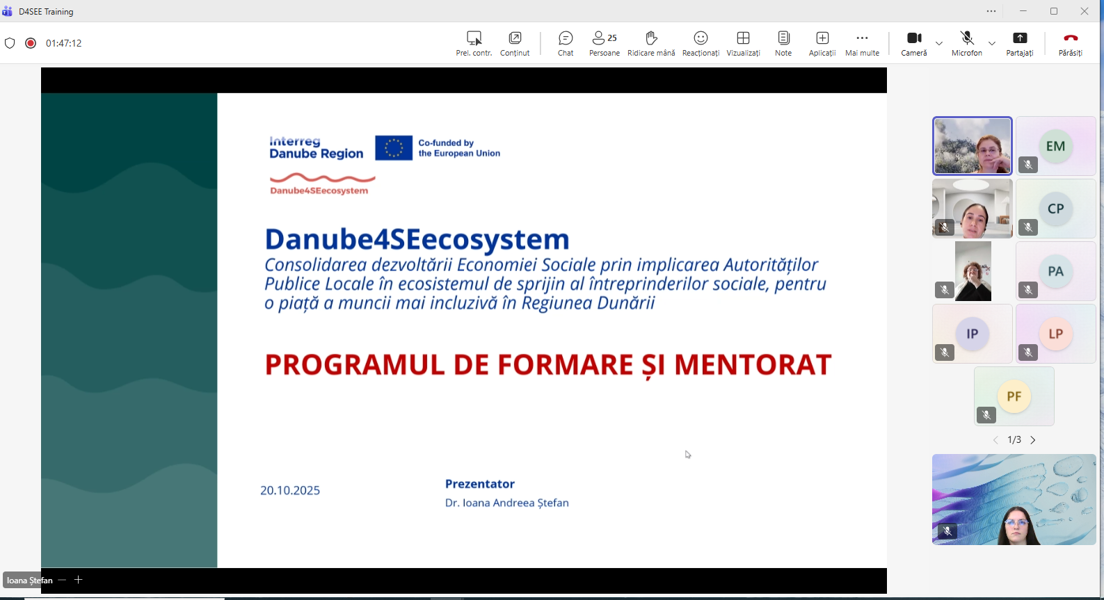 Programului de instruire D4SEE pentru Autorități Publice Locale