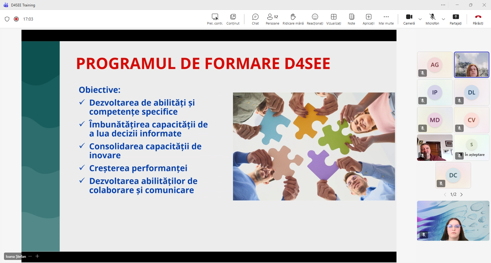 Programul de instruire D4SEE - Economia socială prinde contur în regiunea Dunării